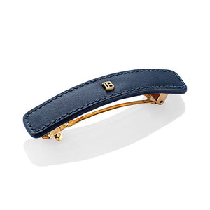 Balmain Hair Limited Edition Leather Barrette Cosmic Sapphire