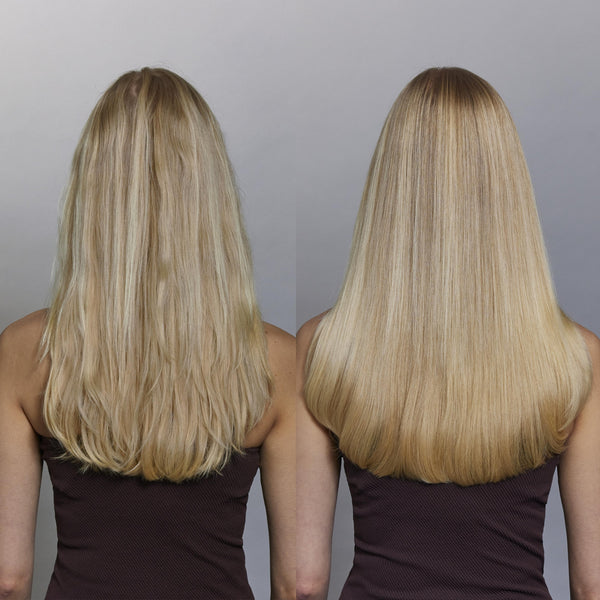 Hair by Sam McKnight Love Me Do Shine Oil before and after