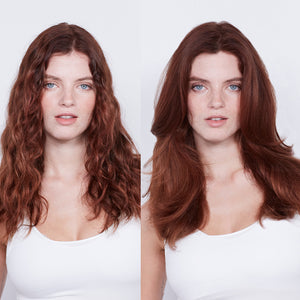 Hair by Sam McKnight Save the Do heat protection spray before and after