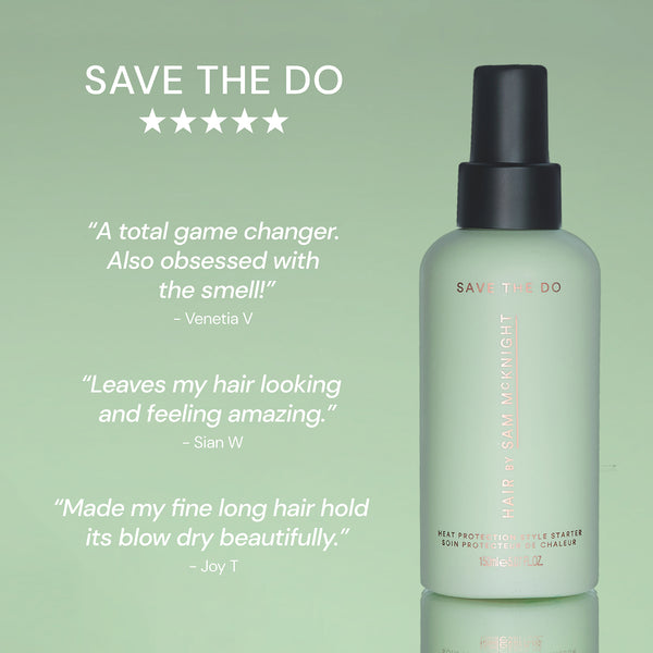 Hair by Sam McKnight Save the Do heat protection spray facts